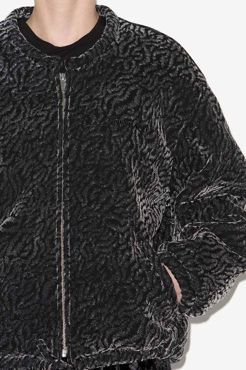 Abelina Burnout Velvet Bomber Jacket Abelina Burnout Velvet Bomber Jacket
