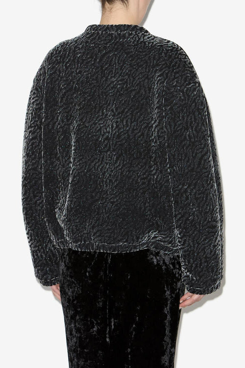 Abelina Burnout Velvet Bomber Jacket Abelina Burnout Velvet Bomber Jacket
