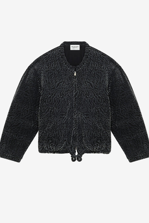 Abelina Burnout Velvet Bomber Jacket Abelina Burnout Velvet Bomber Jacket