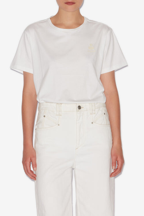 Aby Short-Sleeve Cotton T-Shirt with Logo Aby Short-Sleeve Cotton T-Shirt with Logo