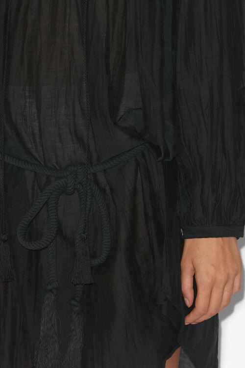 Adeliani Short Cotton Dress with Long Sleeves Adeliani Short Cotton Dress with Long Sleeves