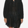 Adeliani Short Cotton Dress with Long Sleeves Adeliani Short Cotton Dress with Long Sleeves