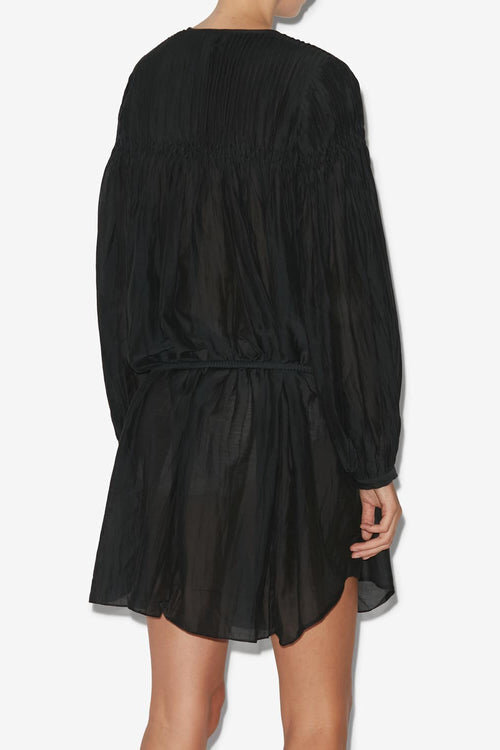 Adeliani Short Cotton Dress with Long Sleeves Adeliani Short Cotton Dress with Long Sleeves