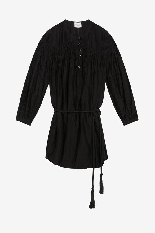 Adeliani Short Cotton Dress with Long Sleeves Adeliani Short Cotton Dress with Long Sleeves