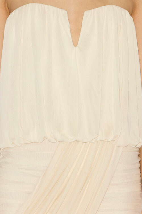 Adelita Draped Jersey Bustier Dress Adelita Draped Jersey Bustier Dress