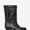 Ademe Biker Style Leather Boots Ademe Biker Style Leather Boots