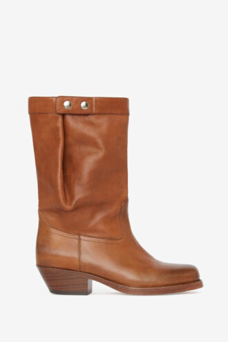 Ademe Biker Style Leather Boots