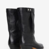 Ademe Biker Style Leather Boots Ademe Biker Style Leather Boots