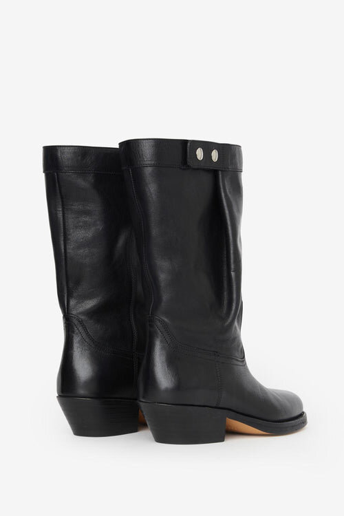 Ademe Biker Style Leather Boots Ademe Biker Style Leather Boots