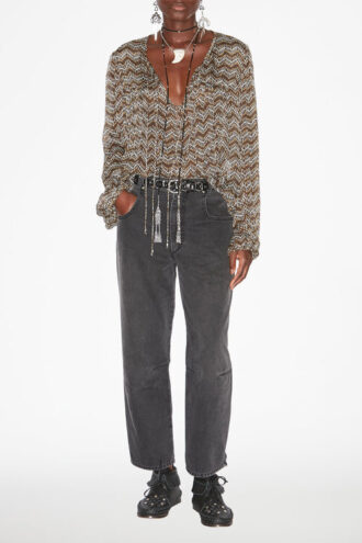 Advika Printed Muslin Top