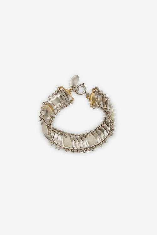 Ailys Man Wide Bracelet with Mini Plates Ailys Man Wide Bracelet with Mini Plates