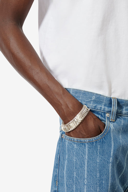 Ailys Man Wide Bracelet with Mini Plates Ailys Man Wide Bracelet with Mini Plates
