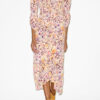 Albini Gathered Silk Blend Midi Dress Albini Gathered Silk Blend Midi Dress
