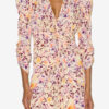 Albini Gathered Silk Blend Midi Dress Albini Gathered Silk Blend Midi Dress