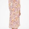 Albini Gathered Silk Blend Midi Dress Albini Gathered Silk Blend Midi Dress