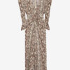 Albini Gathered Silk Blend Midi Dress Albini Gathered Silk Blend Midi Dress