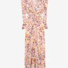 Albini Gathered Silk Blend Midi Dress Albini Gathered Silk Blend Midi Dress