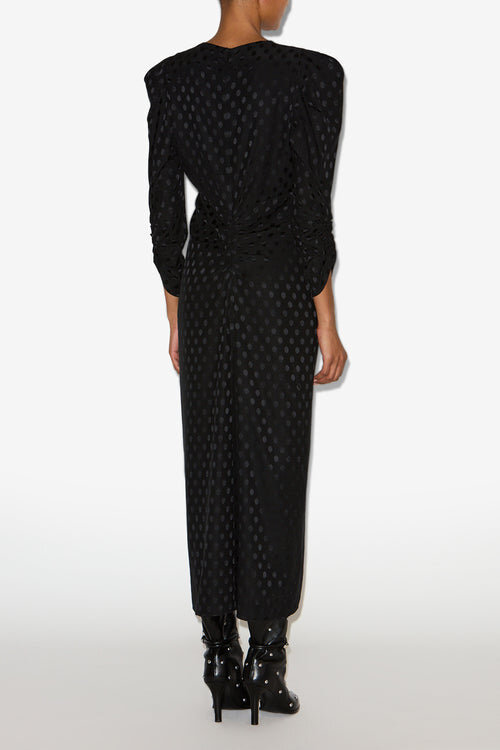 Albini Long Printed Silk Dress Albini Long Printed Silk Dress