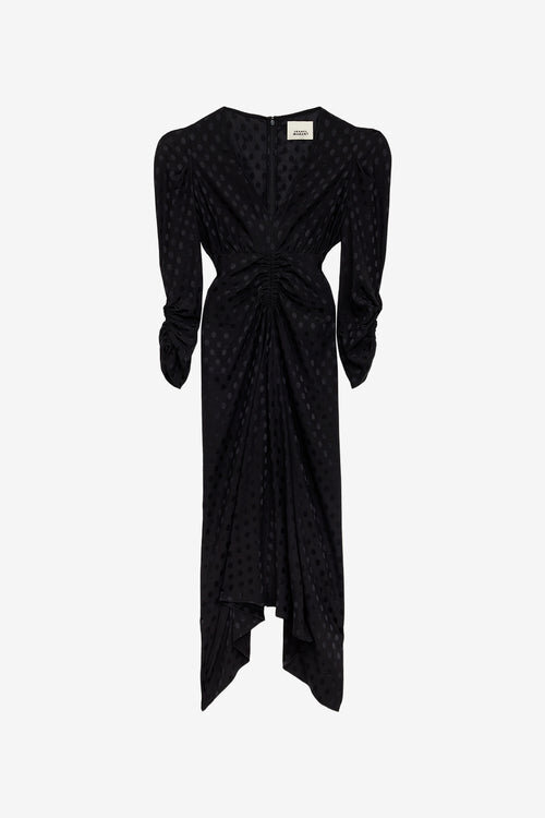 Albini Long Printed Silk Dress Albini Long Printed Silk Dress