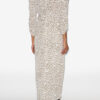 Albini Printed Gathered Silk Midi Dress Albini Printed Gathered Silk Midi Dress
