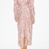 Albini Printed Silk Blend Midi Dress Albini Printed Silk Blend Midi Dress