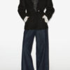 Alecia Cashmere and Wool Polka Dot Scarf