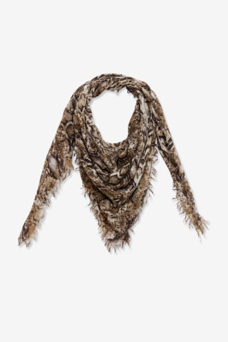 Alecia Printed Cashmere and Wool Scarf