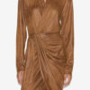 Aleora Faux Suede Wrap-Over Dress Aleora Faux Suede Wrap-Over Dress