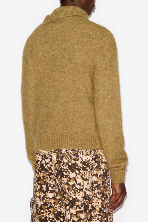 Aliocha Stand-Up Collar Sweater in Plain-Colored Alpaca Knit Aliocha Stand-Up Collar Sweater in Plain-Colored Alpaca Knit