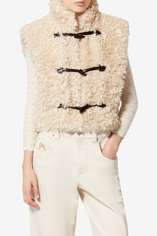 Alisa Bouclé Faux Fur Vest Alisa Bouclé Faux Fur Vest