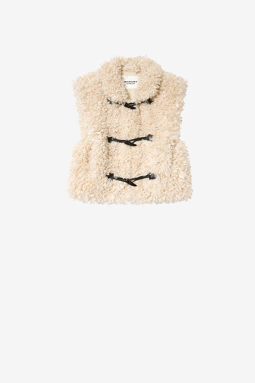 Alisa Bouclé Faux Fur Vest Alisa Bouclé Faux Fur Vest