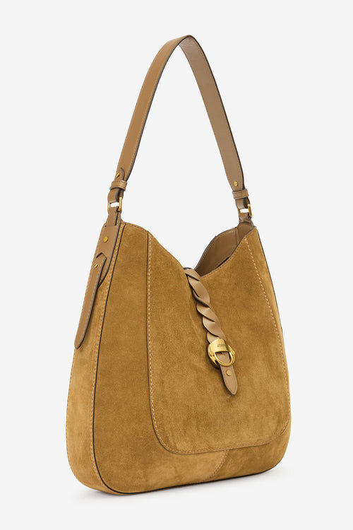 Altay Hobo Suede Calfskin Leather Handbag Altay Hobo Suede Calfskin Leather Handbag
