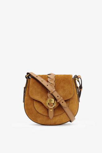Altay Small Shoulder Bag in Suede Leather