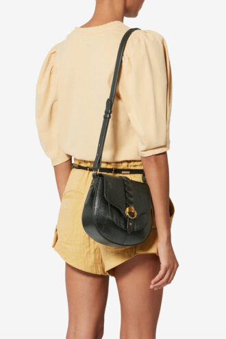 Altay Small Suede Calfskin Leather Handbag