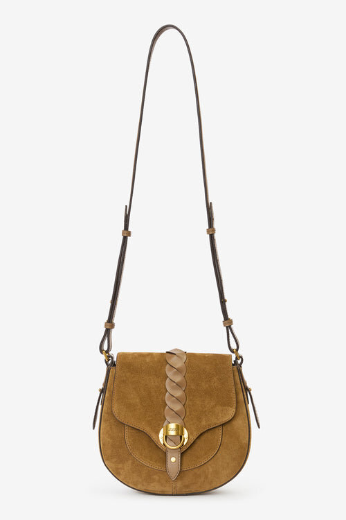 Altay Small Suede Calfskin Leather Handbag Altay Small Suede Calfskin Leather Handbag