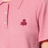 Althea Cotton and Wool Blend Knit Polo with Logo