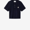 Althea Cotton and Wool Blend Knit Polo with Logo