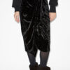 Alyssa Draped Velvet Skirt