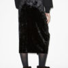 Alyssa Draped Velvet Skirt