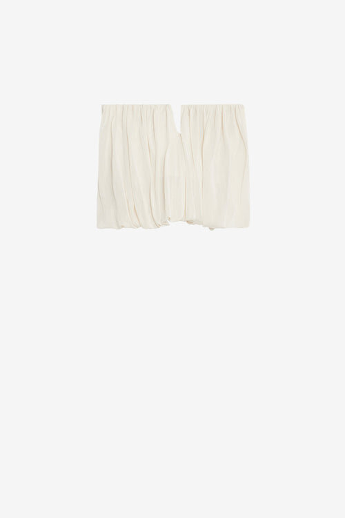 Amalia Draped Jersey Bustier Top Amalia Draped Jersey Bustier Top
