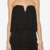 Amalia Draped Jersey Bustier Top