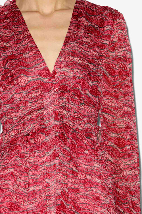 Amara Long Gathered Muslin Dress Amara Long Gathered Muslin Dress