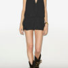 Ambrine Draped Jersey Mini Skirt