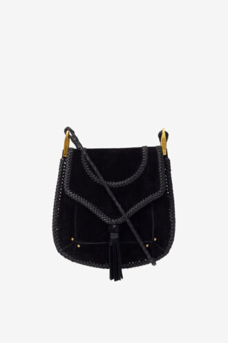Anahi Braided Suede Leather Shoulder Bag