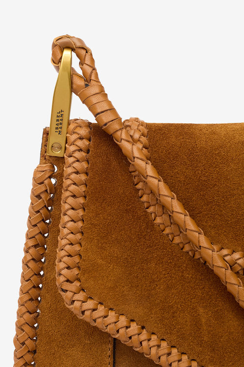 Anahi Braided Suede Leather Shoulder Bag Anahi Braided Suede Leather Shoulder Bag