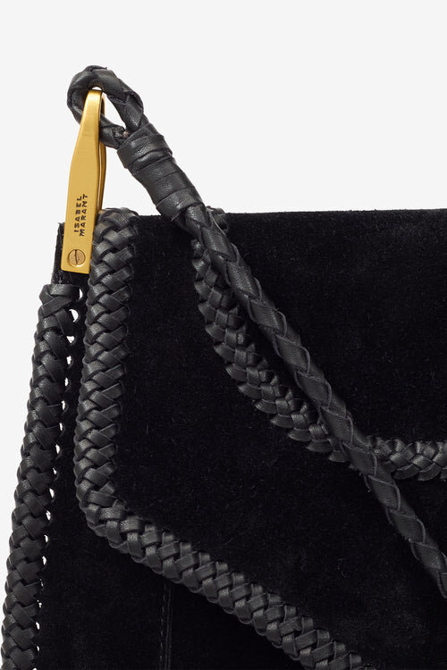 Anahi Braided Suede Leather Shoulder Bag Anahi Braided Suede Leather Shoulder Bag