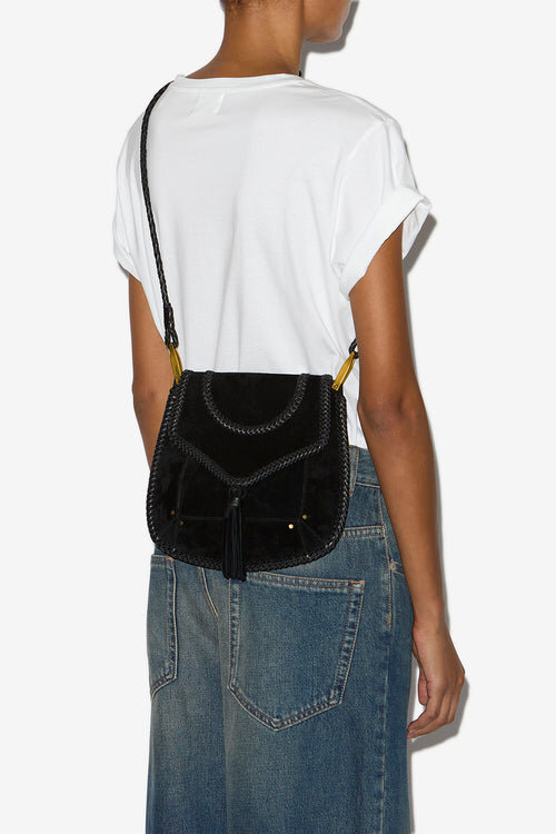 Anahi Braided Suede Leather Shoulder Bag Anahi Braided Suede Leather Shoulder Bag