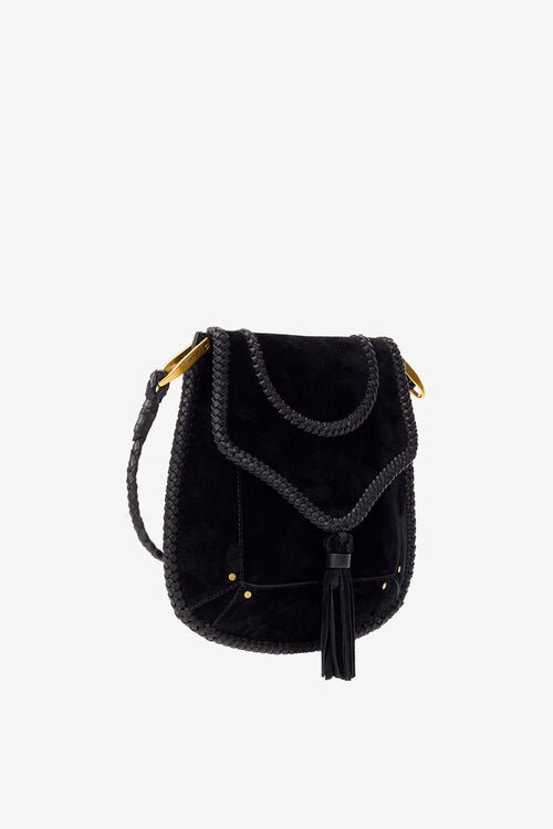 Anahi Braided Suede Leather Shoulder Bag Anahi Braided Suede Leather Shoulder Bag