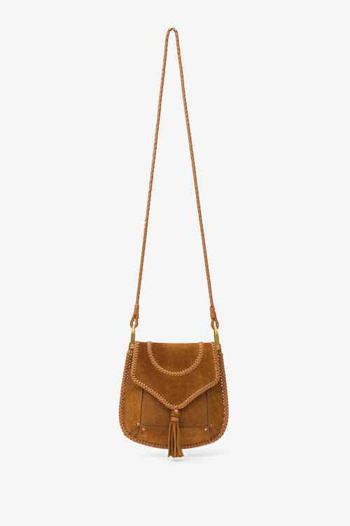 Anahi Braided Suede Leather Shoulder Bag Anahi Braided Suede Leather Shoulder Bag
