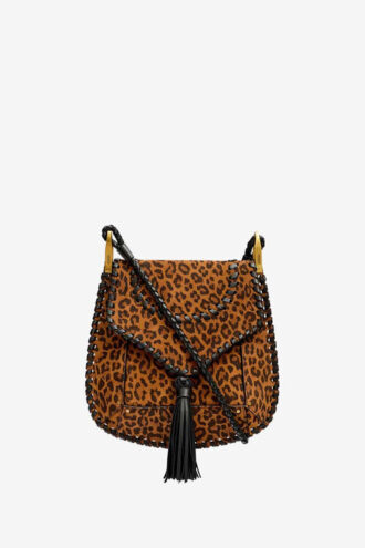 Anahi Printed Suede Leather Shoulder Bag